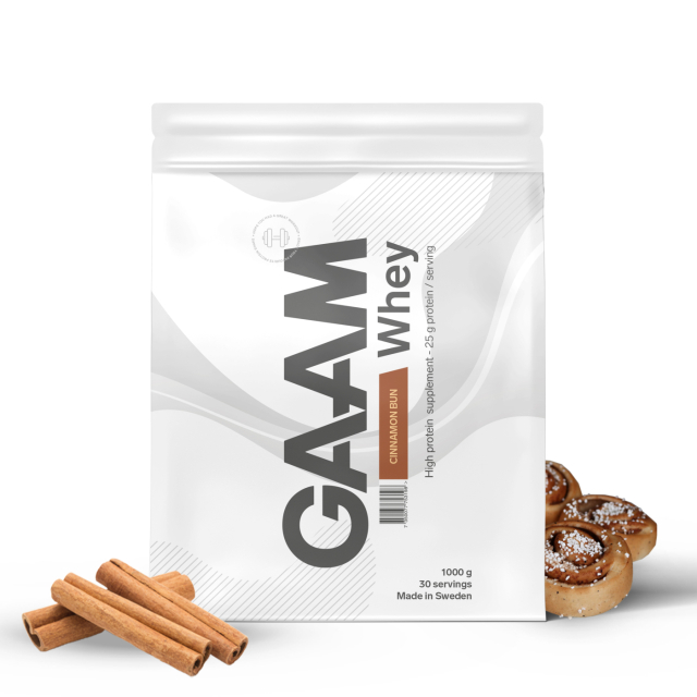 GAAM 100% Whey Premium 1 kg Cinnamon Bun