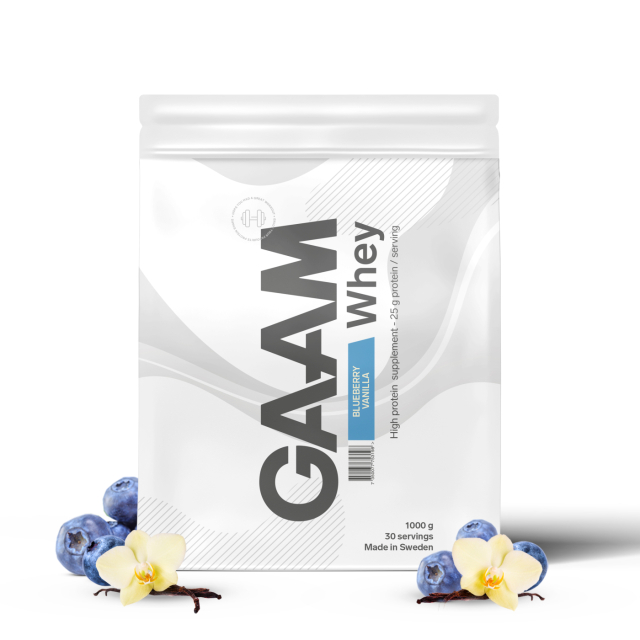 GAAM 100% Whey Premium 1 kg Blueberry Vanilla