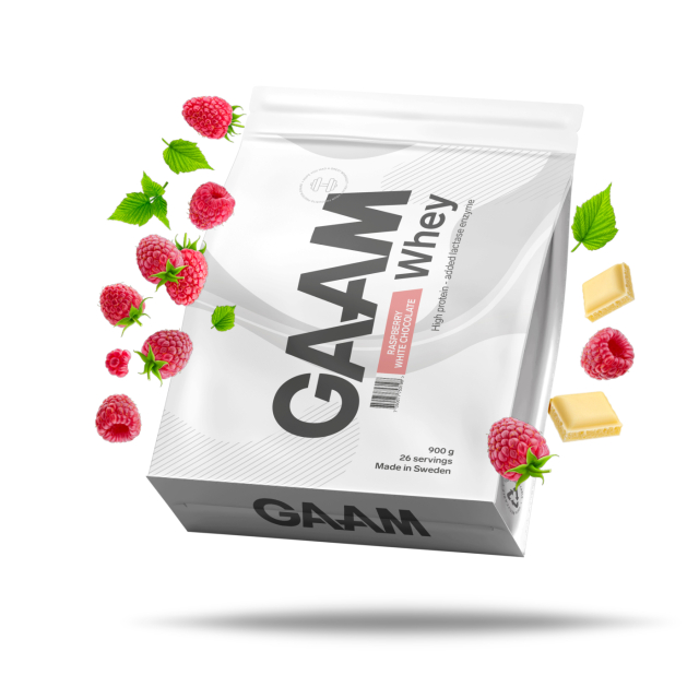 GAAM Whey 900 g Raspberry White Chocolate