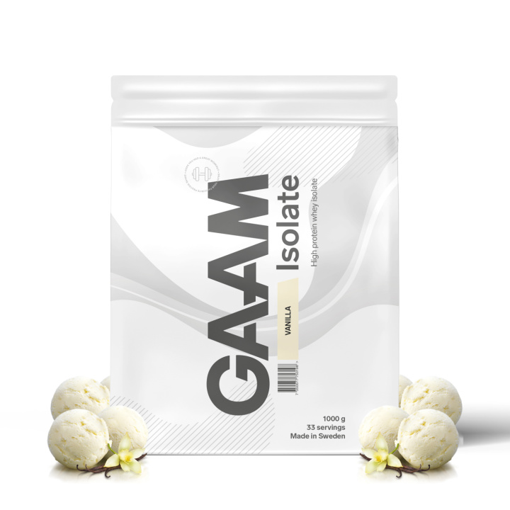 GAAM 100% Isolate Premium 1 kg Vanilla in the group Protein / Isolate at Gaamnutrition.com (Proteinbolaget i Sverige AB) (PB-0478-2)