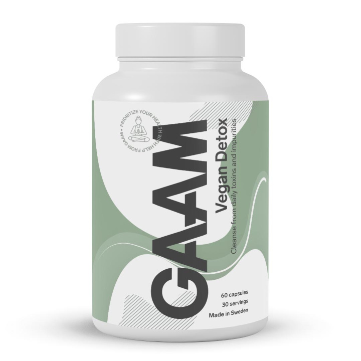 GAAM Vegan Detox 60 caps in the group Vitamins & Minerals / Wellness at Gaamnutrition.com (Proteinbolaget i Sverige AB) (PB-10010)