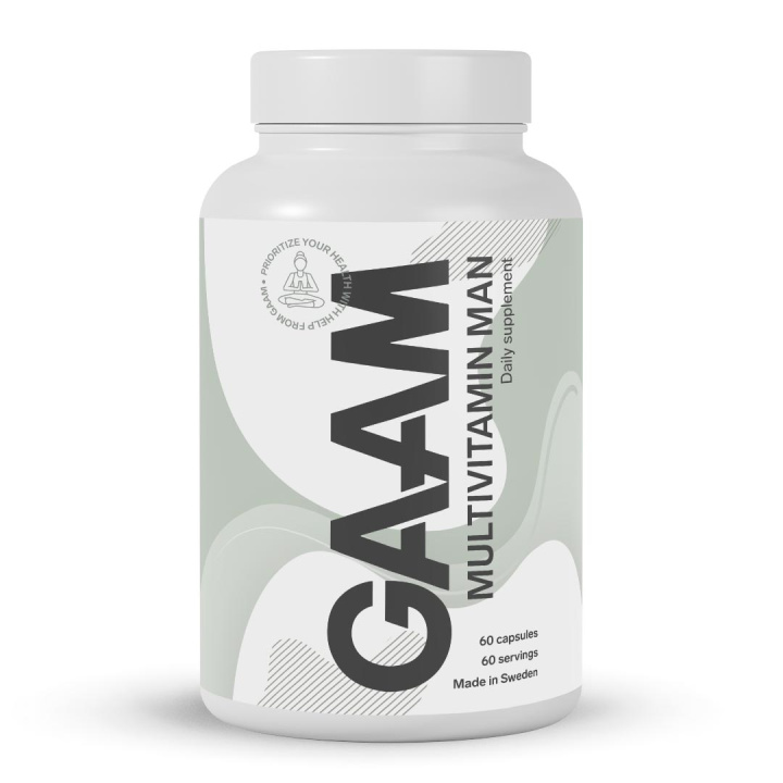GAAM Multivitamin Man 60 caps in the group Vitamins & Minerals / Vitamins at Gaamnutrition.com (Proteinbolaget i Sverige AB) (PB-1271)