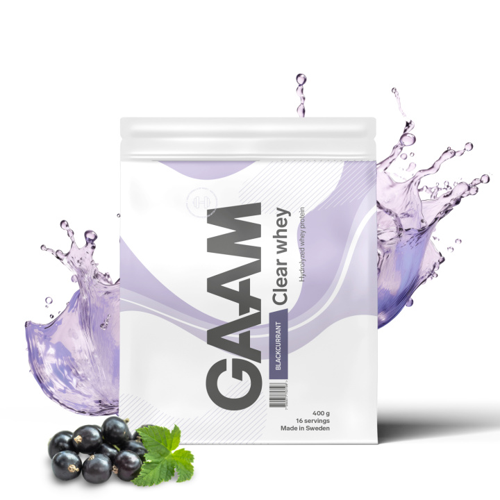 GAAM Clear Whey 400 g Blackcurrant in the group Protein / Clear Whey at Gaamnutrition.com (Proteinbolaget i Sverige AB) (PB-1531-1)