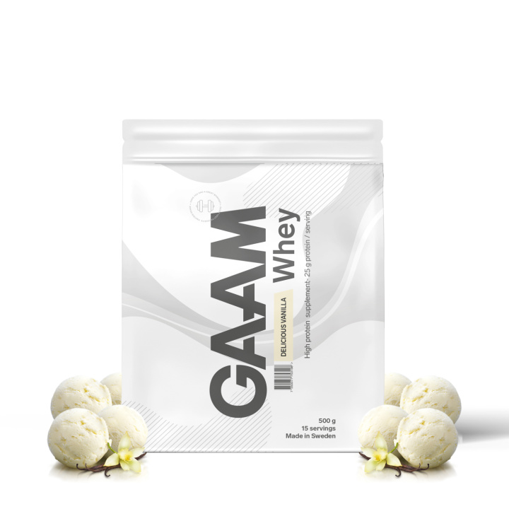 GAAM Whey 500 g Delicious Vanilla in the group Protein / Whey at Gaamnutrition.com (Proteinbolaget i Sverige AB) (PB-1544-1)