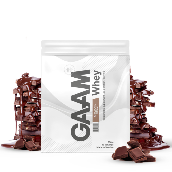 GAAM Whey 500 g Chocolate Dream in the group Protein / Whey at Gaamnutrition.com (Proteinbolaget i Sverige AB) (PB-1544-2)