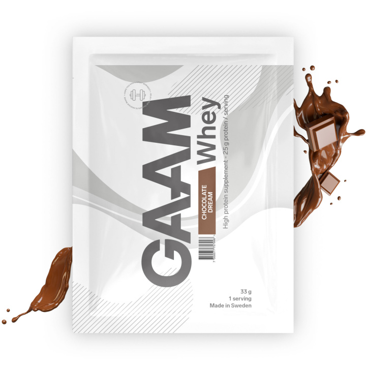 GAAM Whey 33 g Chocolate Dream in the group Protein / Whey at Gaamnutrition.com (Proteinbolaget i Sverige AB) (PB-1555-1)