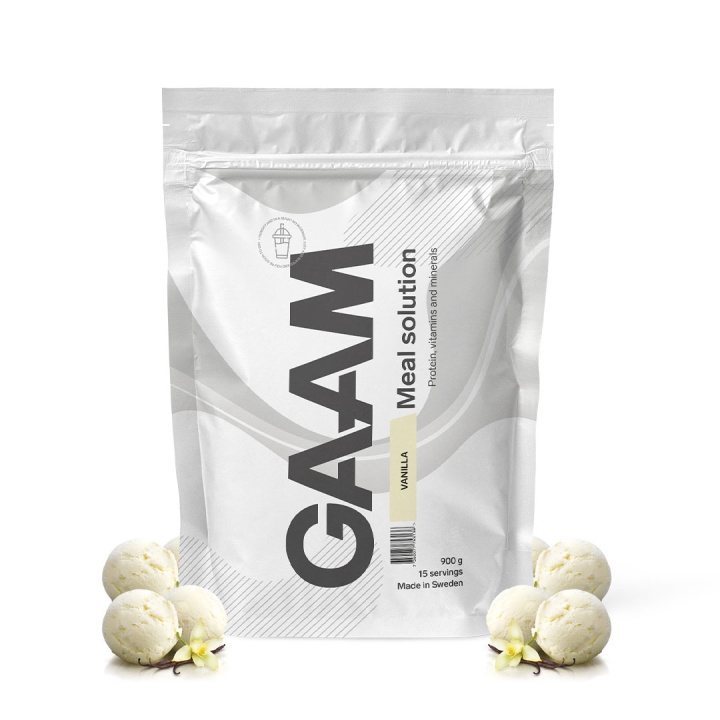 GAAM Meal Solution 900 g Vanilla in the group Bars, Drinks & Snacks / Meal Replacement at Gaamnutrition.com (Proteinbolaget i Sverige AB) (PB-230222-2)