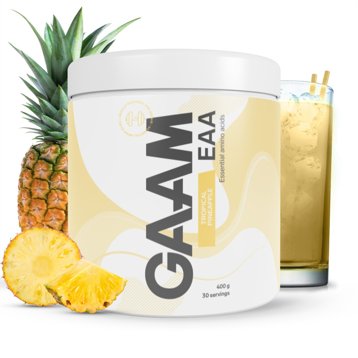 GAAM EAA 400 g Tropical Pineapple in the group Nutrition / Amino Acids at Gaamnutrition.com (Proteinbolaget i Sverige AB) (PB-2753-1)