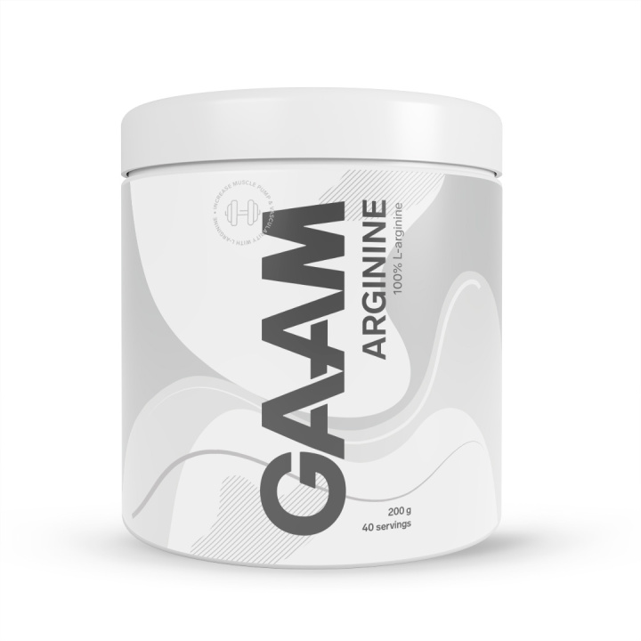 GAAM Arginine 200 g in the group Nutrition / Amino Acids at Gaamnutrition.com (Proteinbolaget i Sverige AB) (PB-320216)