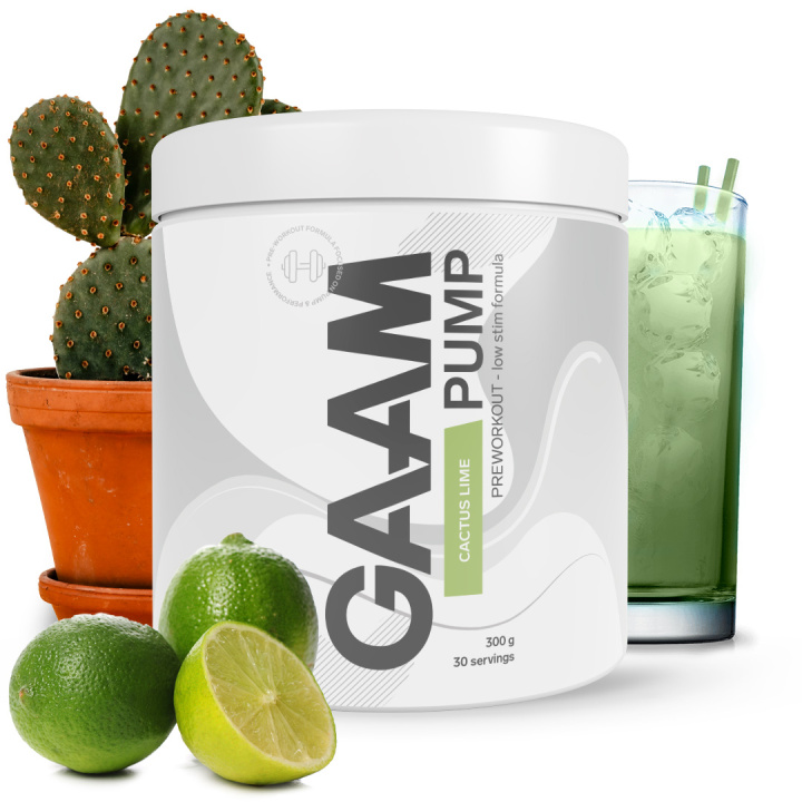 GAAM PUMP 300 g Cactus Lime in the group Performance / Pre-Workout at Gaamnutrition.com (Proteinbolaget i Sverige AB) (PB-320218-2)