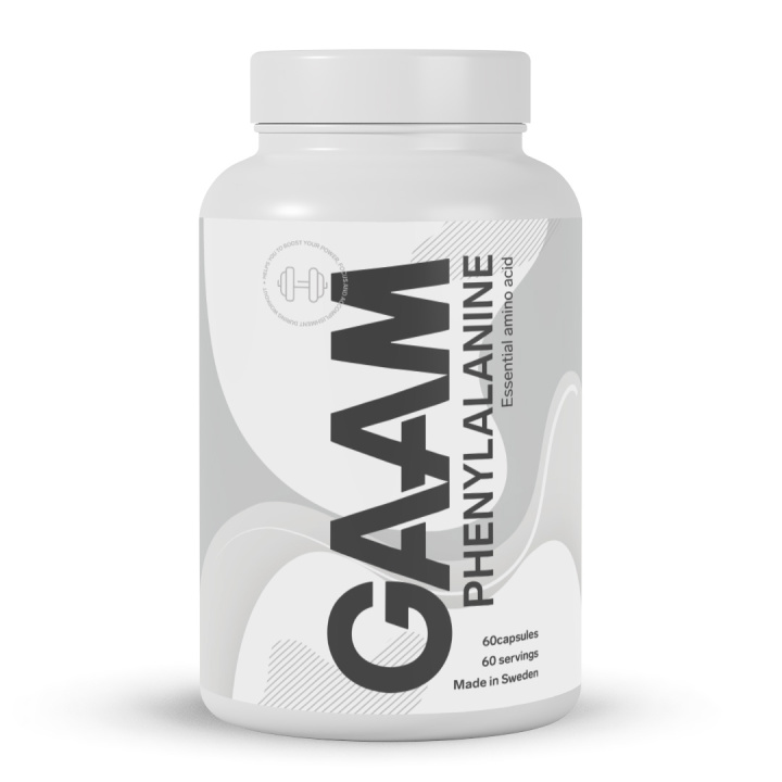GAAM Phenylalanine 60 caps in the group Nutrition / Amino Acids at Gaamnutrition.com (Proteinbolaget i Sverige AB) (PB-321211)
