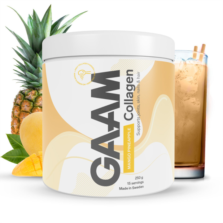 GAAM Collagen 250 g Mango Pineapple in the group Vitamins & Minerals / Wellness at Gaamnutrition.com (Proteinbolaget i Sverige AB) (PB-48268-2)