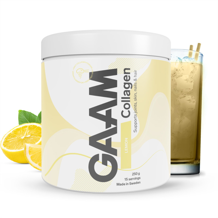 GAAM Collagen 250 g Lemon in the group Vitamins & Minerals / Wellness at Gaamnutrition.com (Proteinbolaget i Sverige AB) (PB-48268-3)