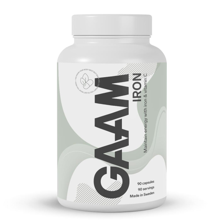 GAAM Iron 90 caps in the group Vitamins & Minerals / Minerals at Gaamnutrition.com (Proteinbolaget i Sverige AB) (PB-4927)