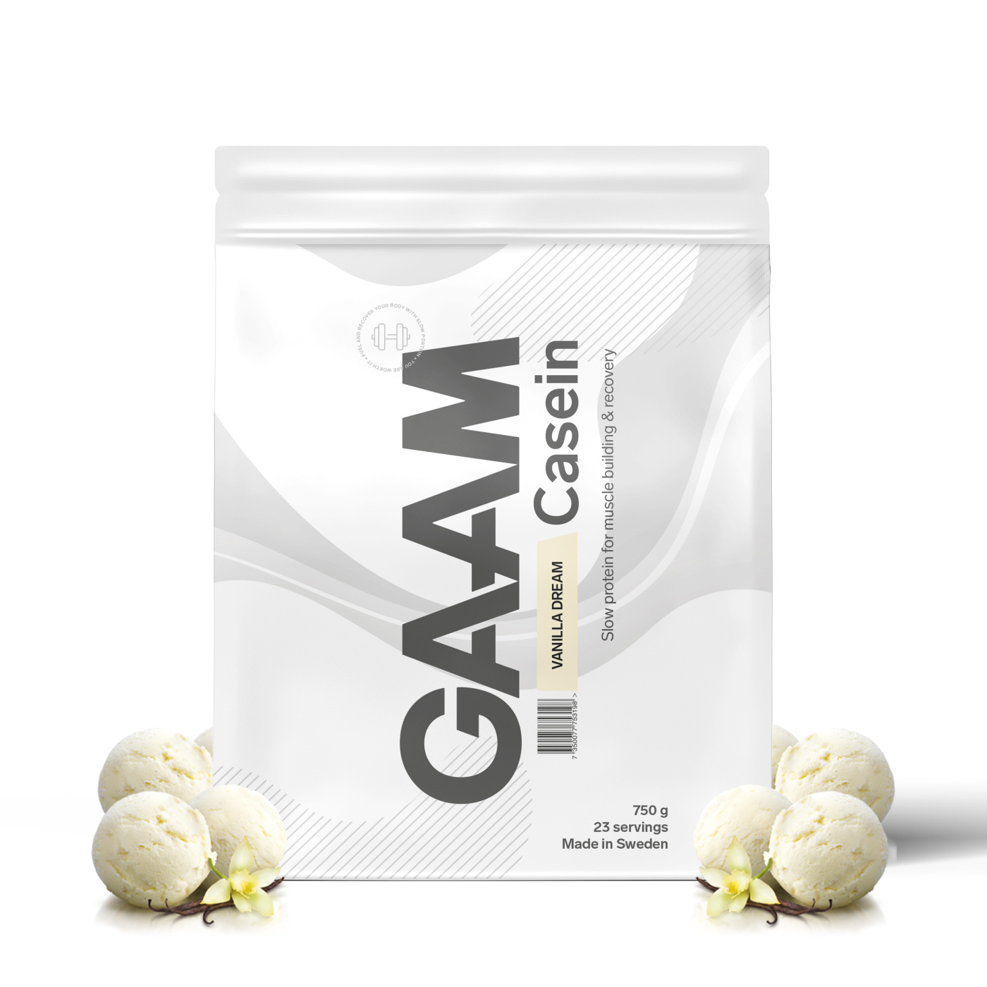 GAAM 100% Casein Premium 750 g Vanilla Dream | GAAM - An Active Choice