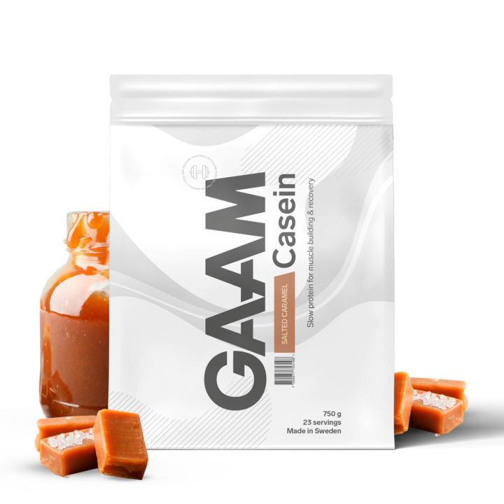 GAAM 100% Casein Premium 750 g Salted Caramel in the group Protein / Casein at Gaamnutrition.com (Proteinbolaget i Sverige AB) (PB-57526-13)