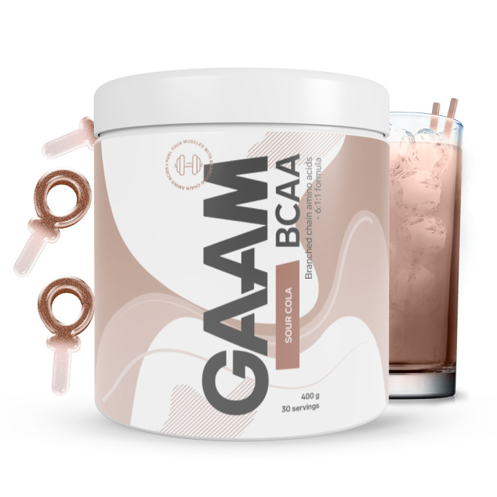 GAAM BCAA 400 g Sour Cola in the group Nutrition / Amino Acids at Gaamnutrition.com (Proteinbolaget i Sverige AB) (PB-5851-10)