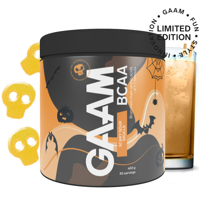 GAAM BCAA 400 g Scary Sour Skulls in the group Nutrition / Amino Acids at Gaamnutrition.com (Proteinbolaget i Sverige AB) (PB-5851-8)