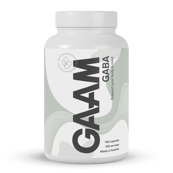 GAAM GABA 100 caps in the group Vitamins & Minerals at Gaamnutrition.com (Proteinbolaget i Sverige AB) (PB-5923)