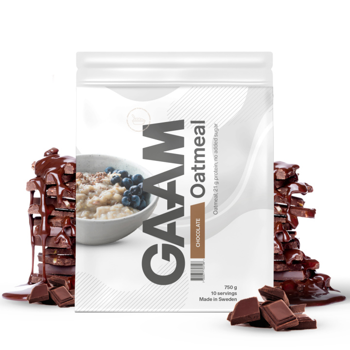 GAAM Oatmeal 750 g Chocolate in the group Bars, Drinks & Snacks / Food at Gaamnutrition.com (Proteinbolaget i Sverige AB) (PB-6705-2)