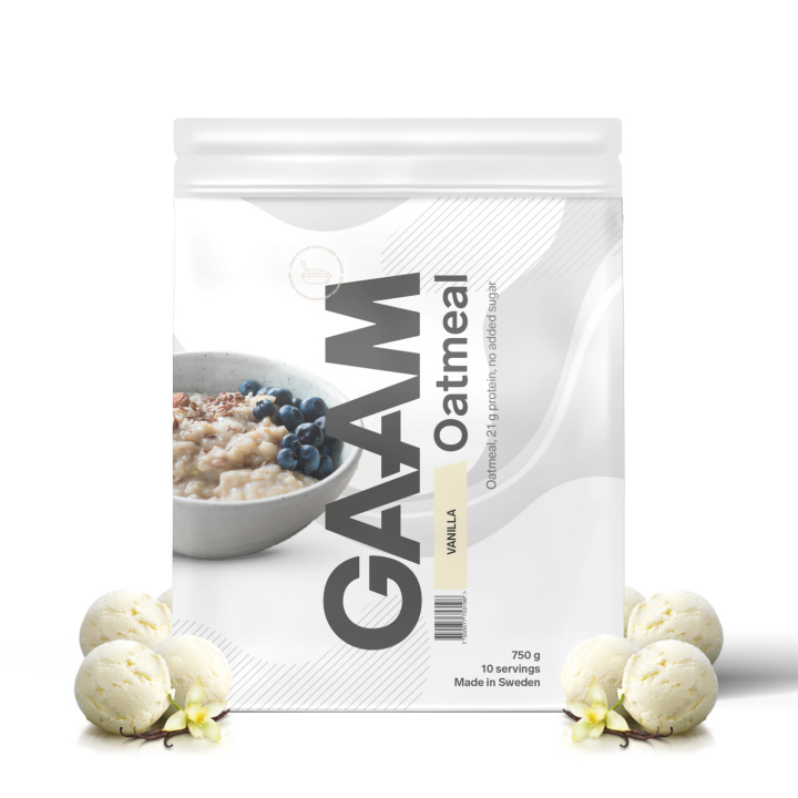 GAAM Oatmeal 750 g Vanilla in the group Bars, Drinks & Snacks / Food at Gaamnutrition.com (Proteinbolaget i Sverige AB) (PB-6705-3)