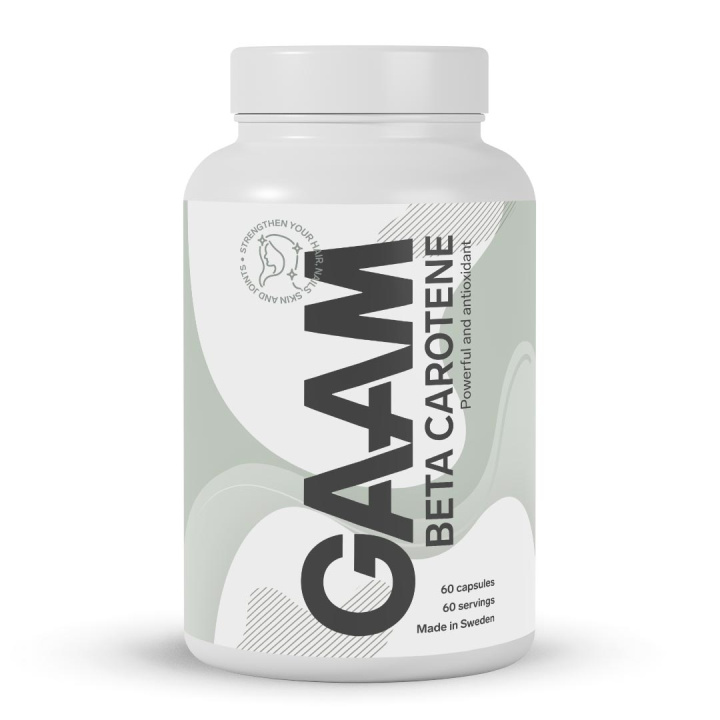GAAM Betakaroten 60 caps in the group Vitamins & Minerals / Wellness at Gaamnutrition.com (Proteinbolaget i Sverige AB) (PB-8124)