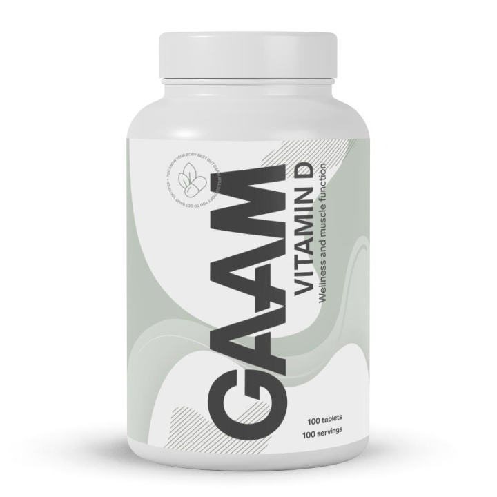 GAAM Vitamin-D 100 caps in the group Vitamins & Minerals at Gaamnutrition.com (Proteinbolaget i Sverige AB) (PB-8204)
