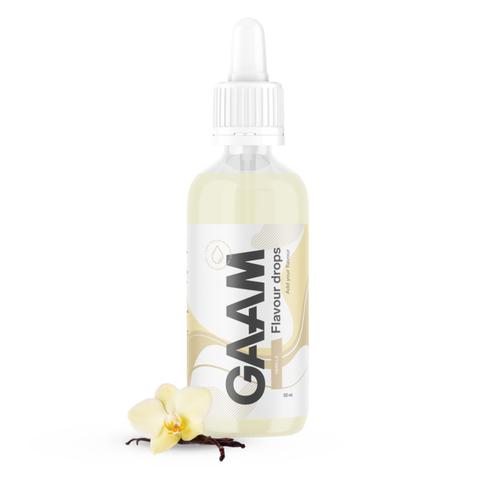 GAAM Flavour drops 50 ml Vanilla in the group Bars, Drinks & Snacks / Food at Gaamnutrition.com (Proteinbolaget i Sverige AB) (PB-83682-1)