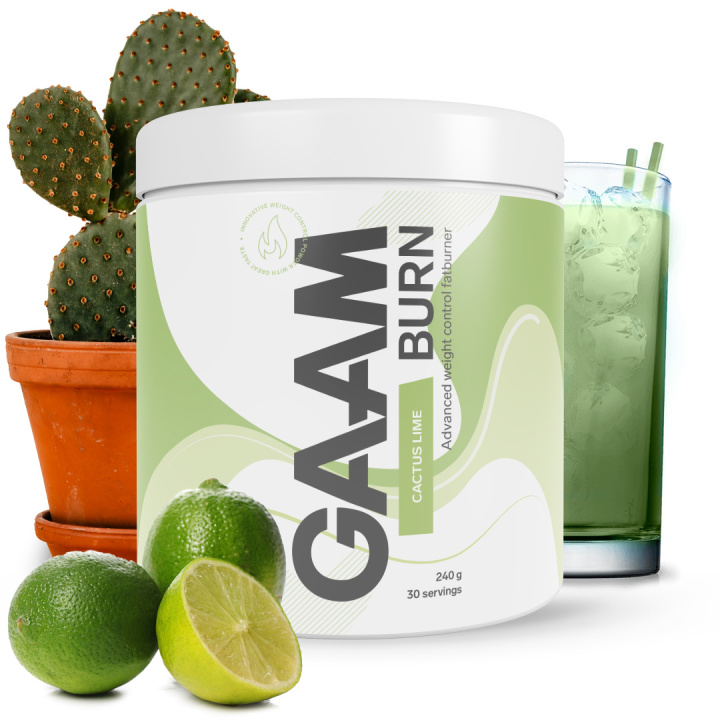GAAM Burn 240 g Cactus lime in the group Nutrition / Burners at Gaamnutrition.com (Proteinbolaget i Sverige AB) (PB-8426-8)