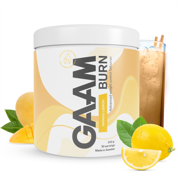 GAAM Burn 240 g Mango Lemon in the group Nutrition / Burners at Gaamnutrition.com (Proteinbolaget i Sverige AB) (PB-8426-9)
