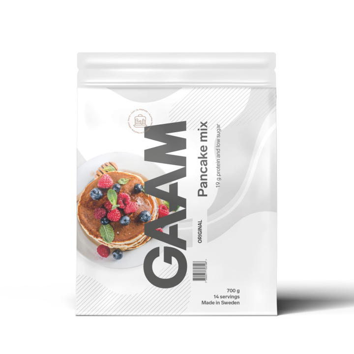GAAM Pancake Mix 700 g Original in the group Bars, Drinks & Snacks / Food at Gaamnutrition.com (Proteinbolaget i Sverige AB) (PB-8532-1)