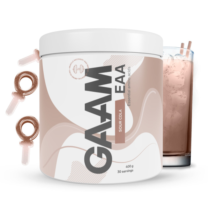 GAAM EAA 400 g Sour Cola in the group Nutrition / Amino Acids at Gaamnutrition.com (Proteinbolaget i Sverige AB) (PB-8747-1)