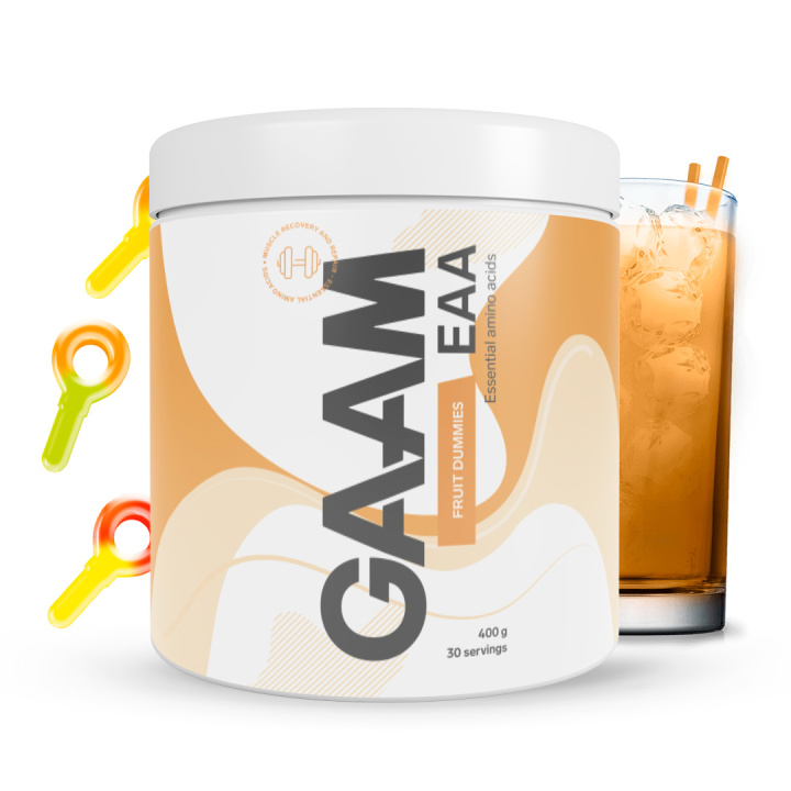 GAAM EAA 400 g Fruit dummies in the group Nutrition / Amino Acids at Gaamnutrition.com (Proteinbolaget i Sverige AB) (PB-8747-4)