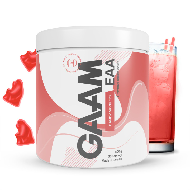 GAAM EAA 400 g Candy Monkeys in the group Nutrition / Amino Acids at Gaamnutrition.com (Proteinbolaget i Sverige AB) (PB-8747-8)