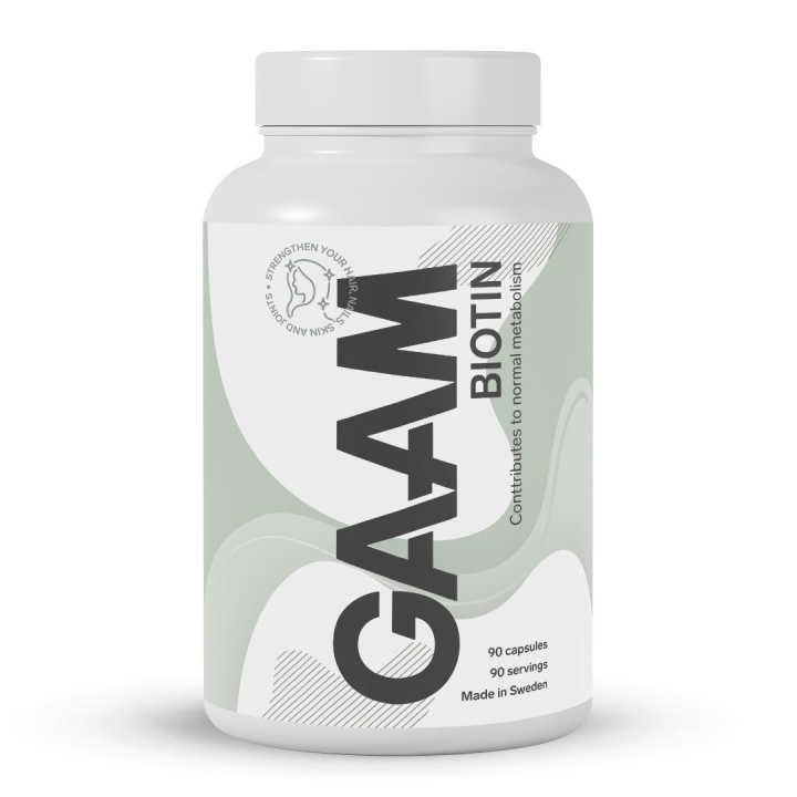 GAAM Biotin 90 caps in the group Vitamins & Minerals / Vitamins at Gaamnutrition.com (Proteinbolaget i Sverige AB) (PB-9078)